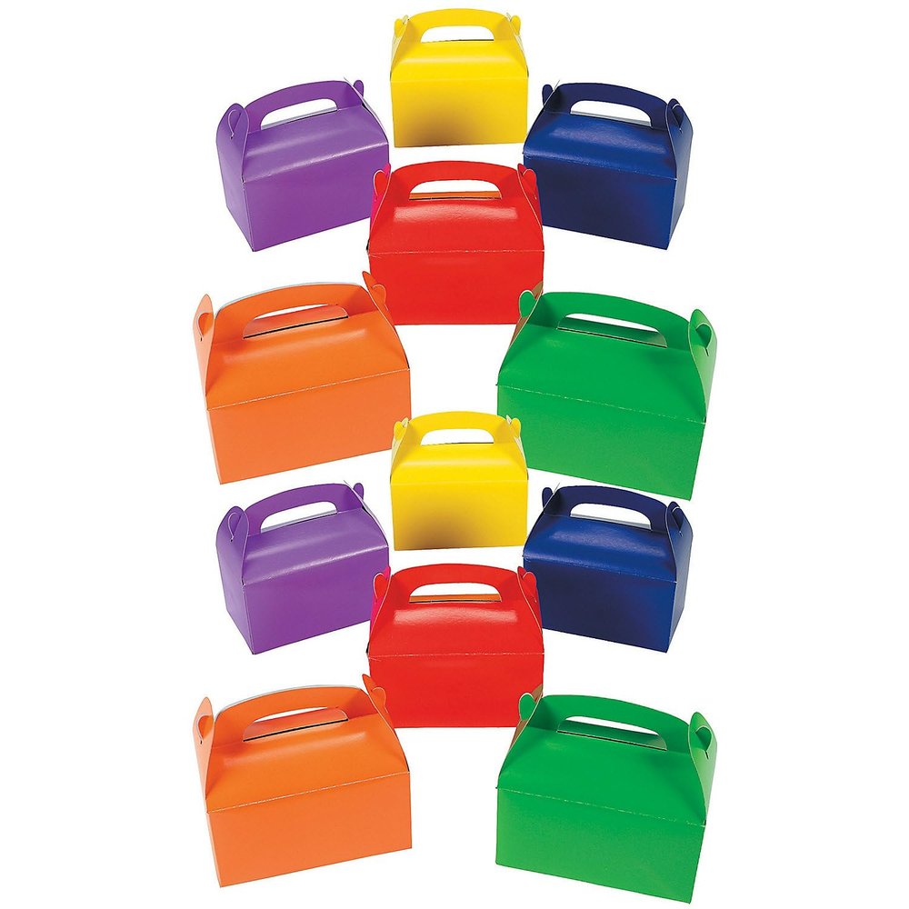 Fun Express Brightly Colored Favor Boxes Bulk 48 Pc