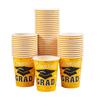 Fun Express Yellow Graduation Party Congrats Grad & Cap Paper Cups Bulk 50 Pc view 1