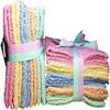 VeZee Home Style Essential 100% Cotton Assorted Wash Cloths, 12X12 in, 10/Pack, Absorbent for Multiple uses Like Flannel Spa, Gym, Kitchen: 48 Packs view 3