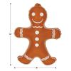Beistle 2 Piece 24" x 18" Hanging Inflatable Gingerbread Men for Christmas Decorations, Indoor Outdoor Blow Up Holiday Decor view 2