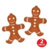 Beistle 2 Piece 24" x 18" Hanging Inflatable Gingerbread Men for Christmas Decorations, Indoor Outdoor Blow Up Holiday Decor view 4