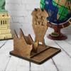 Wooden Headphone and Controller Stand, Personalized Gift, Headset Stand, Headphone and Gaming Controller Holder, Christmas Gift for Gamers view 2