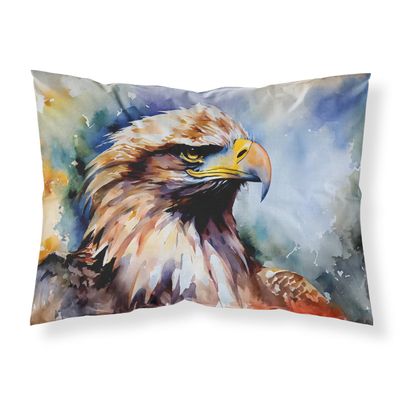 Caroline's Treasures DAC3216PILLOWCASE Eagle Standard Pillowcase Lightweight Super Soft Easy Care Decorative Artwork Pillowcase, Standard