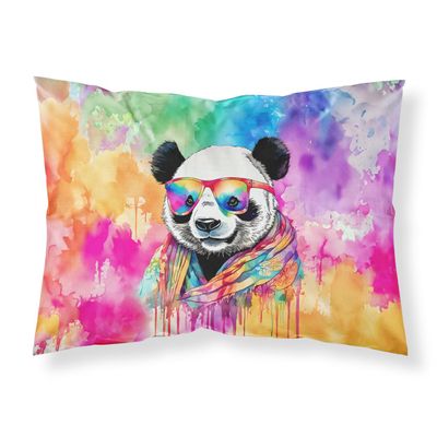 Caroline's Treasures DAC4016PILLOWCASE Hippie Animal Panda Standard Pillowcase Lightweight Super Soft Easy Care Decorative Artwork Pillowcase, Standard