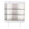BRIGHTFUFU Wall Mounted Drain Soap Dish Bar Soap Holder Rotatable Chic for Bathroom view 1