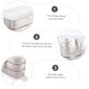 BRIGHTFUFU Wall Mounted Drain Soap Dish Bar Soap Holder Rotatable Chic for Bathroom view 3