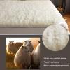 KokotY Wool Mattress Protector Pad Keep Warm Mattress Wool Fleece Fitted Mattress Cover Pad, Breathable, Pure Wool Mattress, Single and Double Thick Folding, Lamb Velvet Mattress (Size : 180x200cm) view 2