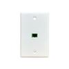 DIYTECH 1 Port SC/APC Fiber Optic Wall Plate with Mounting Bracket - White view 2