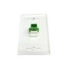 DIYTECH 1 Port SC/APC Fiber Optic Wall Plate with Mounting Bracket - White view 3