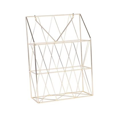 ORFOFE Wall Mounted Magazine Holder Iron Basket for Books and Files