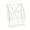 ORFOFE Wall Mounted Magazine Holder Iron Basket for Books and Files view 1
