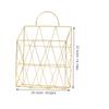 ORFOFE Wall Mounted Magazine Holder Iron Basket for Books and Files view 3