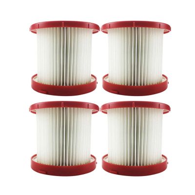 49-90-1900 Wet/Dry Filter Kit Compatible for Milwaukee 49-90-1900 Cordless Vacuum Cleaner Parts (Color : 4pcs)