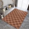 WILARE Area Rugs 2x3ft, Brown Twill Plaid Living Room Rug, Buffalo Check Indoor Decor Carpet, Non-Slip Large Area Easy to Clean for Kids Boys Girls Game Room Tea Table Sofa view 2