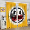 ZhiRain Fitness Curtains, Burn Gym Workout Strong Training Motivation Active Healthy Life, Curtain with Rod Pocket for Room Home Decor Drapes Window Treatments 2 Panels Set 52x84in view 4