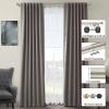 Yun Nephele Brushed Nickel Double Curtain Rods, 48-84 Inch, Aluminum, Adjustable, Holds Up to 30lb, Wall Mounted, Decorative, Layered Look, Bedroom, Living Room, Dining Room, Kitchen, Patio view 3