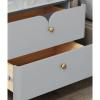 Bed Side Tables Nightstand Modern Wood Nightstands End Table with 2 Drawers Bedside Tables for Office Living Room Bedroom (Dark Grey) Nightstands (Size : L30xD40xH51cm) view 3