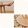 CHICKEN Coffee Table Round Side Table Home Wooden Small Coffee Table Living Room Bedroom Corner Table Double Storage Rack with Night Light Living Room Table view 3