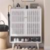 Shoes Cabinet Hallway Entryway Modern Shoe Cabinets Multilayer Organizer Hall Dorm Shoe Rack Shelf Hall Meuble A Chaussure Luxury Furniture Show Cabinet (Color : White 100cm) view 2