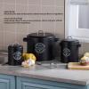 CHICIRIS Potato Storage, 3 Pcs/Set(S-1.33 L, M-2.6 L, L-7.2 L) Potato and Onion Storage Bin, Onion Storage, Onion and Potato Storage Bins, for Storage Potato, Onion (Black) view 2