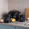 CHICIRIS Potato Storage, 3 Pcs/Set(S-1.33 L, M-2.6 L, L-7.2 L) Potato and Onion Storage Bin, Onion Storage, Onion and Potato Storage Bins, for Storage Potato, Onion (Black) view 4
