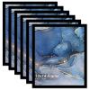 Fxojyvo 12x14 Picture Frame Set of 6, Black Frame for 12 x 14 Inch Picture Poster Photo, Light Weight and High Transparent 12 by 14 Frame for Wall - 6 Pack/Black/12 x14 view 1