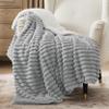 Bedsure Sherpa Blanket Twin Size for Couch - Super Soft, Cozy Fleece Thick Warm Blanket for Winter, GentleSoft Plush & Fluffy Throw Gift for Women, Home Room Decor, Grey, 60x80 Inches view 1