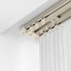 Ceiling Curtain Track Hospital Curtain RV Curtain Ceiling Mount Double Curtain Track, 3.3-19.7ft Long Hospital/Gazebo/Hotel Sliding Curtain Rod for Room Divider with Screw Kit ( Color : Champagne , Si view 2