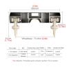 Ceiling Curtain Track Hospital Curtain RV Curtain Ceiling Mount Double Curtain Track, 3.3-19.7ft Long Hospital/Gazebo/Hotel Sliding Curtain Rod for Room Divider with Screw Kit ( Color : Champagne , Si view 3