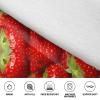 AMAZWI Red Strawberry Fruit Wearable Blanket Hoodie, Oversized Blanket Sweatshirt Soft Warm Comfortable Pullover With Pocket view 4