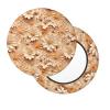 Velvet Round Stool Covers, Wood Floral Pattern Round Stool Cushion Slipcover with Elastic Bands, Luxury Bar Stool Seat Covers Round Circle Bar Stool Covers for 12-14" Chair view 1
