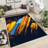 Abstract Graffiti Art Area Rug, Fantasy Color Effects Soft Washable Carpet, Upholstery Rug with Non-Slip Backing for Kids Boys Girls Bedroom Living Room Dining Room Study 6ftx8ft view 2