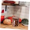 BESTOYARD Airtight Storage Tank Sealed Storage Container Glass Sealed Jar Sugar Container Dried Food Jars Cereals Canister Glass Tea Jar Canisters Glass Jars Candy Jar Coffee Wood Cereal Can view 3