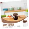 BESTOYARD Airtight Storage Tank Sealed Storage Container Glass Sealed Jar Sugar Container Dried Food Jars Cereals Canister Glass Tea Jar Canisters Glass Jars Candy Jar Coffee Wood Cereal Can view 4