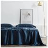 Bed, Silk Blue Bedding Sets Silky Beauty Queen Size King Size Duvet Cover Set Sheets Pillowcases Bedding Sets Bedding view 2