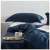 Bed, Silk Blue Bedding Sets Silky Beauty Queen Size King Size Duvet Cover Set Sheets Pillowcases Bedding Sets Bedding view 3
