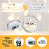 chzk 8 Pack Fairy Lights 7Ft 20 LED Twinkle String Lights 3 Modes Battery Operated Waterproof Firefly Starry for Mason Jar Party Wedding Christmas Valentines Day Table Centerpieces,Warm White view 3