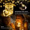 chzk 8 Pack Fairy Lights 7Ft 20 LED Twinkle String Lights 3 Modes Battery Operated Waterproof Firefly Starry for Mason Jar Party Wedding Christmas Valentines Day Table Centerpieces,Warm White view 4