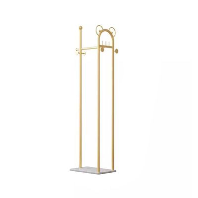 VduCk Clothes Rack Freestanding Hanging Clothes Rack Metal Clothing Rack With Hooks And Rock Plate Base Coat Rack For Bedroom,living Room, Entry Door (Color : A)