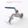 Stainless Steel Ball Valve - 1/2 Inch Weldless Bulkhead Bibcock for Building Home Brew Kettle/Mash Tun (Color : BSPT, Size : 1/2") view 4