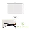 Matace Designer Coffee Bar Mat, Small 12 x 19 Inches, Rubber Backing, Absorbent Coffee Maker Mats for Dish Drying, Kitchen Countertop, Heat Resistant, Solid White view 2
