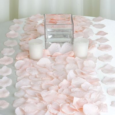 4000 Blush Silk Artificial Rose Petals Wedding Ceremony Flower Scatter Tables Decorations Bulk Supplies Wholesale