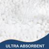 Arotive Chenille Bathroom Rugs and Toilet Rugs U-Shaped 3 Pieces, Bath Rug Size 30x20, 47x17 and Toilet Rugs Size 24x20 in White, 3 Item Bundle view 4
