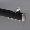 ACHZYFT Curtain Track System, Ceiling Mounted/Side Mounted Curtain Track, RV Curtain Track, Room Divider Curtain Rods(Size:3.1M,Color:Black - Side Mount) view 1