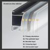 ACHZYFT Curtain Track System, Ceiling Mounted/Side Mounted Curtain Track, RV Curtain Track, Room Divider Curtain Rods(Size:3.1M,Color:Black - Side Mount) view 3