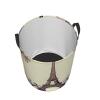 Eiffel Tower Bicycle print Laundry Hamper with Handle Waterproof Collapsible Organizer Baskets Circular Dirty Clothes Organizer Basket Portable Storage Bin for Bathroom Bedroom Dorm view 4