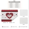 Coffee Mat for Counter,Valentine's Day Buffalo Plaid Love Heart Wood Grain Absorbent Hide Stain Coffee Bar Mat,Non-slip Coffee Bar Accessories Kitchen Drying Mat Fit Under Coffee Maker view 2
