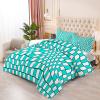 Jingzhang Plaid Comforter Set Full Size, 3D Print Creative Blue White Plaid Bedding Set Art Blue White Plaid Quilt Duvet Insert 3 Pieces view 2