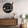 SIGNLEADER Metal Wall Art Decor Astronaut Modern Abstract Wall Sculpture Hangings Home Decoration for Living Room, Bedroom, Bathroom, Kitchen, Outdoor - 36" Black view 4