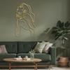 SIGNLEADER Metal Wall Art Decor Body Line Woman Body Drawing Line Modern Abstract Wall Sculpture Hangings Home Decoration for Living Room, Bedroom, Bathroom, Kitchen, Outdoor - 30" Gold view 1
